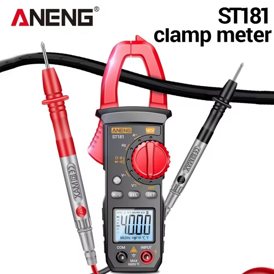 Digital Multimeter Tester AC DC Volt Ohm Amp Clamp Meter Auto Range LCD Handheld