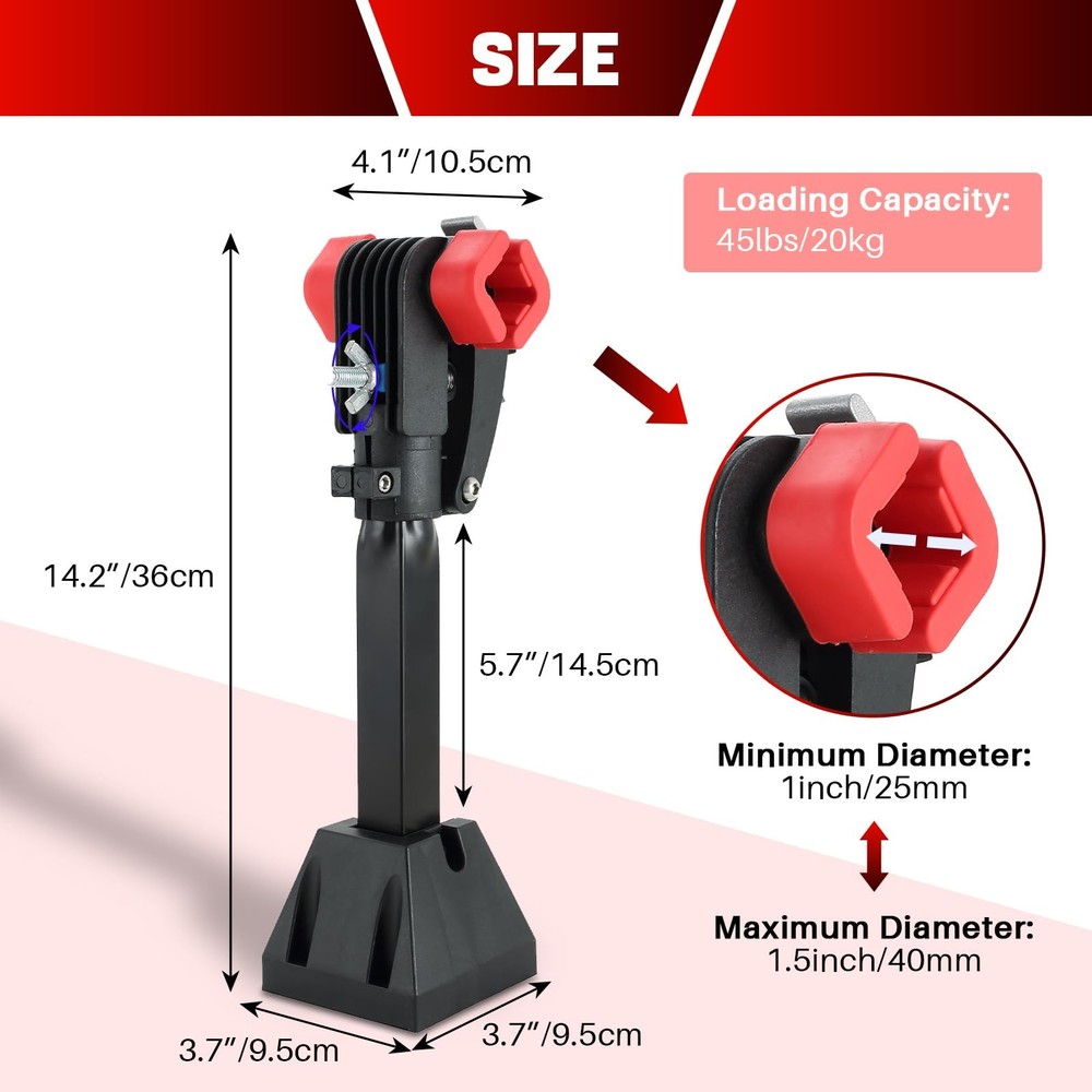 Wall Mounted Bicycle Repair Stand | Foldable Heavy Duty Maintenance Rack Work...