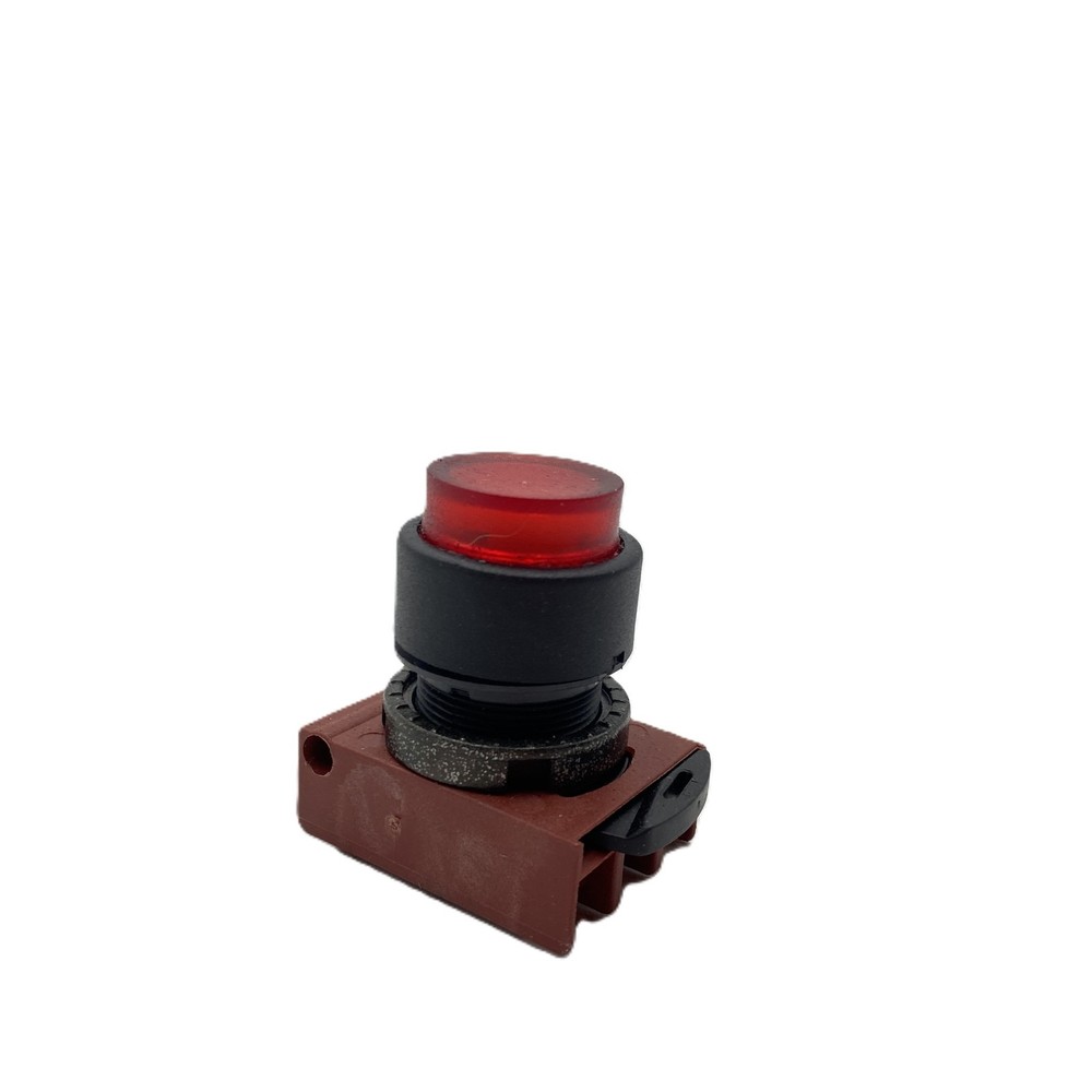 GE P9XPLRSD Red Round Plastic Operator Button - New