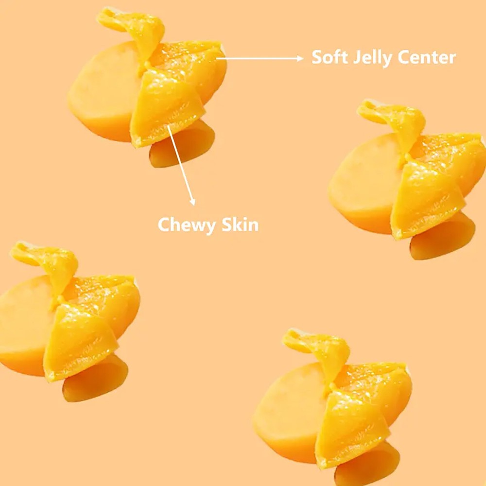 1 Pack Peeleble Gummy Mango Peeling Candy Mango Gummy Candy Individually Wrapped