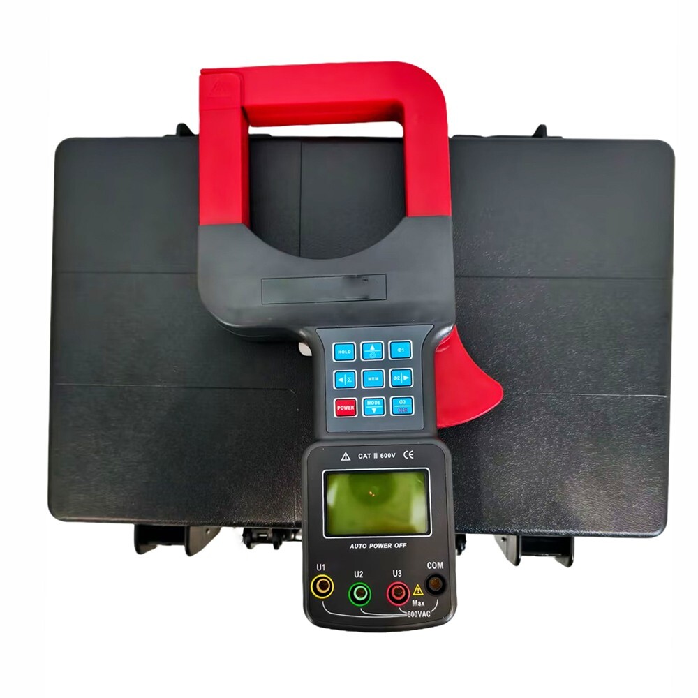 Portable 3 Phase Clamp Power Meter Automatic Large Caliber Tester Shift 2000A
