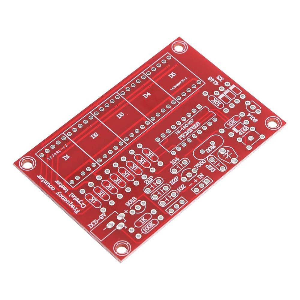 Crystal Oscillator Frequency Counter Tester Meter, DIY Red, white, Black