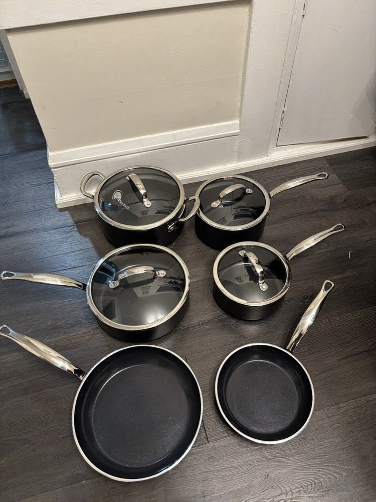 GreenPan™ Premiere Max Hard Anodized Ceramic Nonstick 10- Piece Cookware Set