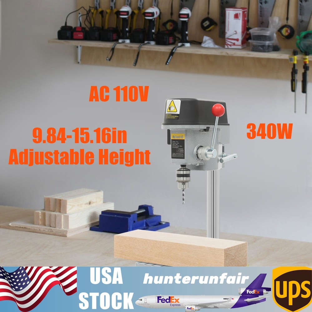Portable Drill Press Electric Mini Drill Press Bench Small Benchtop Drill Press