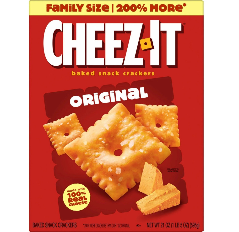 Cheez-It Original Cheese Crackers, Baked Snack Crackers, 21 oz