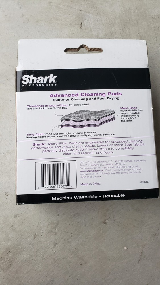 Shark Accessories 2 Advanced Cleaning Pads For Shark Original and Light &...