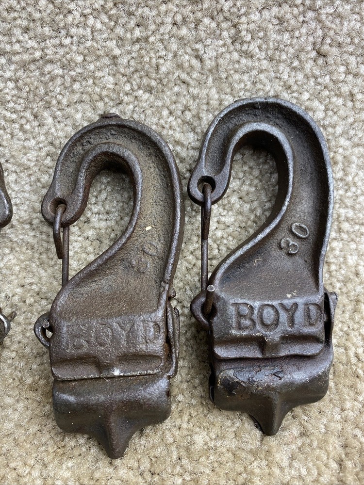 Vintage Cast Industrial/Farm Track Hooks