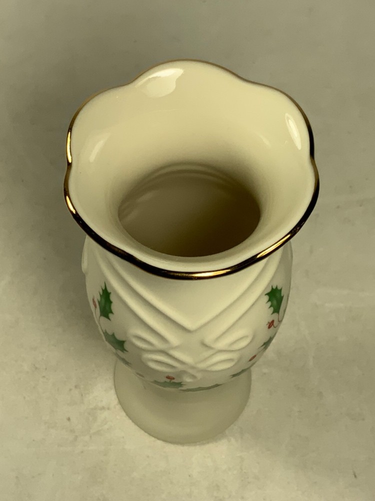 Lenox Dimension Collection Small Holiday Vase 5 in.