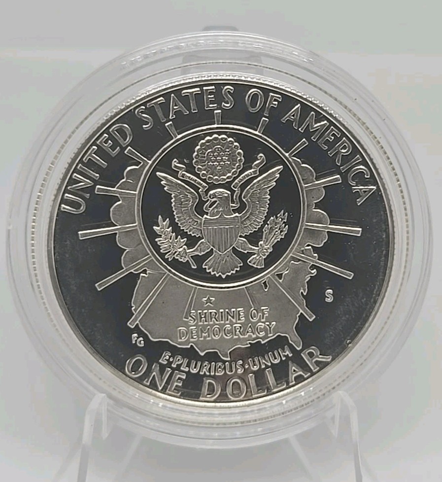1991 Mount Rushmore Commemorative Silver Dollar Proof Coin