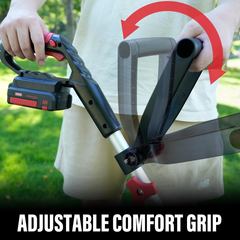20V 12'' Cordless String Trimmer, Grass Trimmer&Edger with 8 Replacement Spoo...