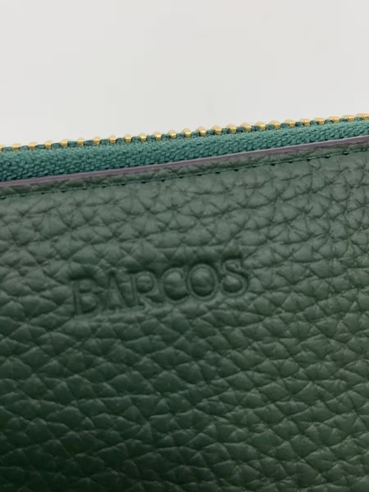 BARCOS Long Wallet GRN Plain Men's