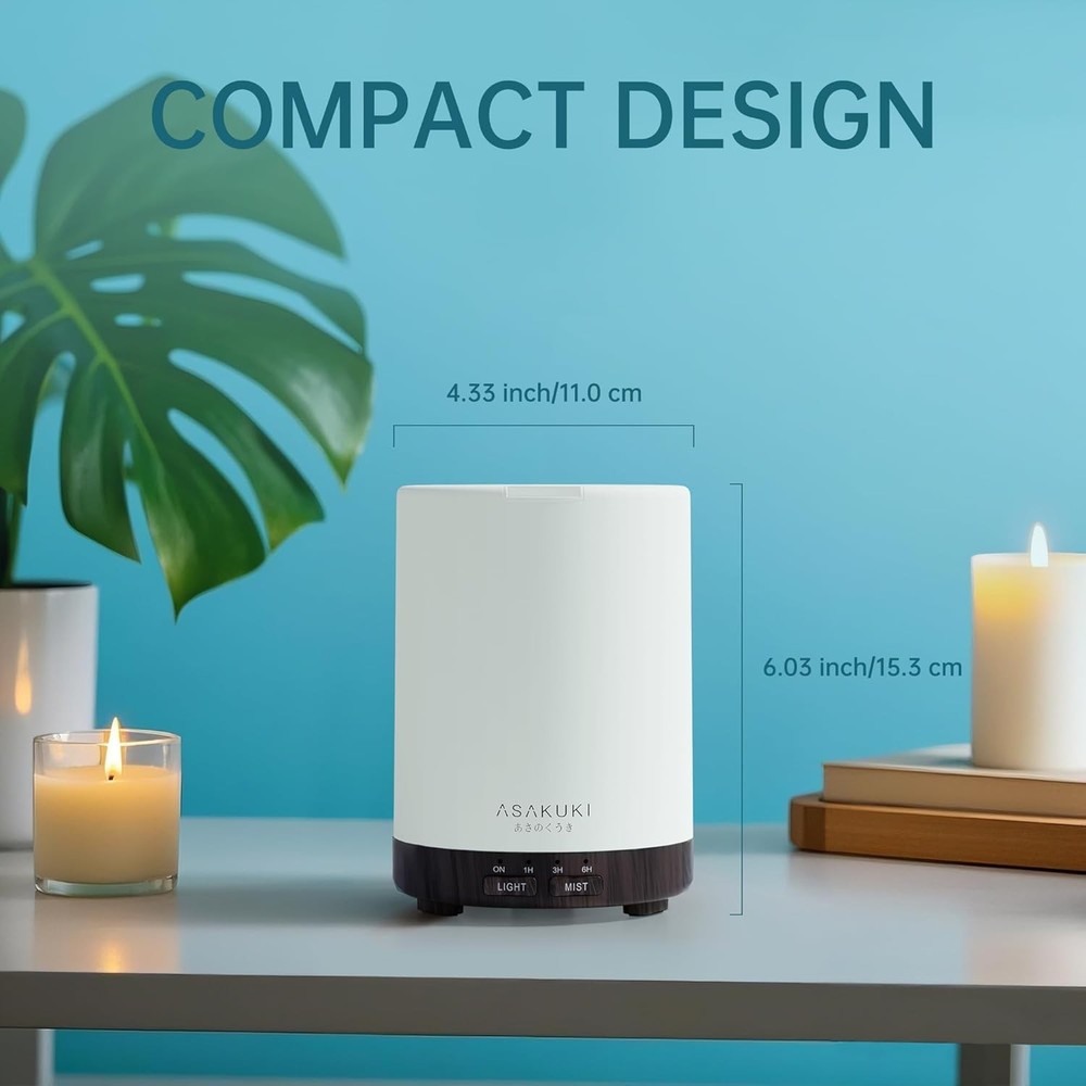 Essential Oil Diffuser Home 300 ml Humidifier W/ Automatic Shut-Off Quiet