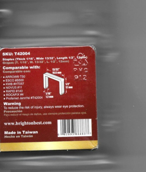 Proferred Tools T42004 1000 staples 3 Packages New