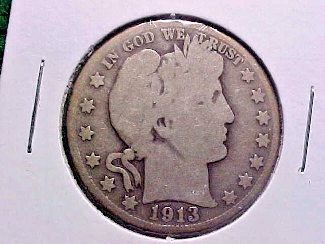 1913-S Barber Half Dollar