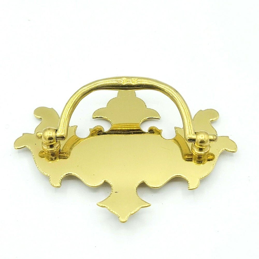 Vintage Brass Drawer Pull Chippendale Style Salvage Hardware SINGLE ONLY