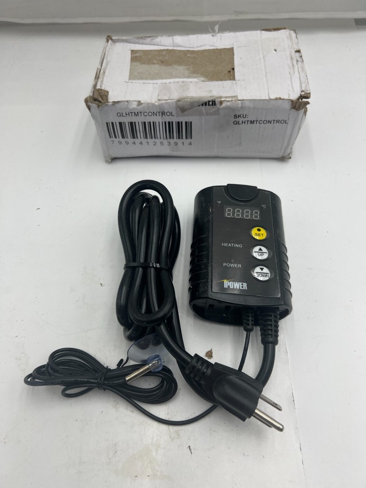 Ipower GLHTMTCONTROL Digital Heating Temp Controller Thermostat Black