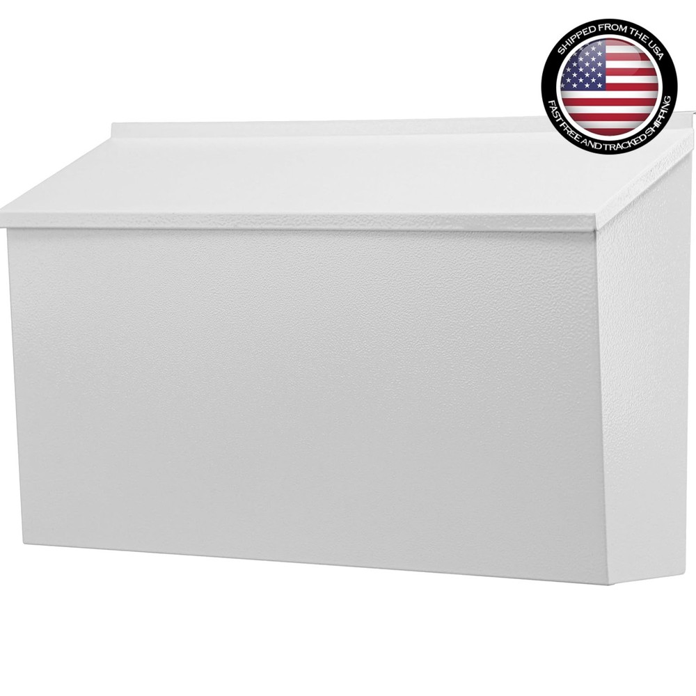Modern Large Capacity Mailbox - Wall-Mount Rust-Proof Steel, Quick Installation