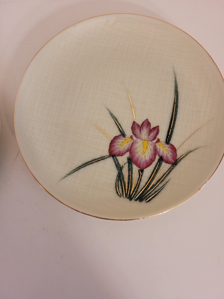 Gem China 2 Bread/Dessert Plates 6 1/2" Iris Japan