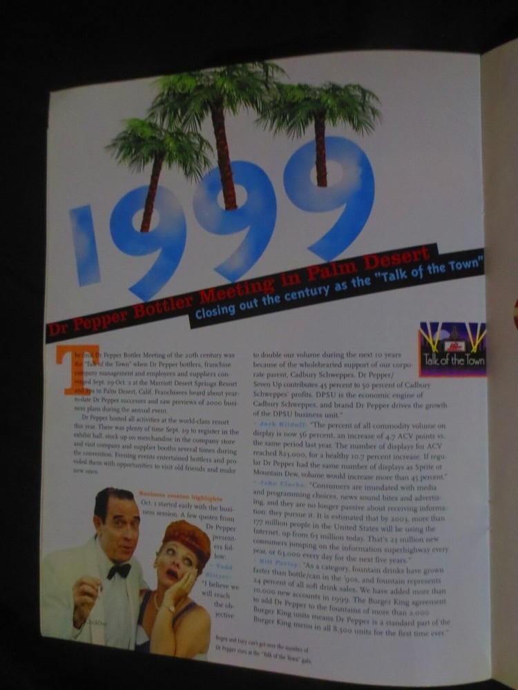 DR PEPPER CLOCK DIAL WINTER DECEMBER 1999 MAGAZINE