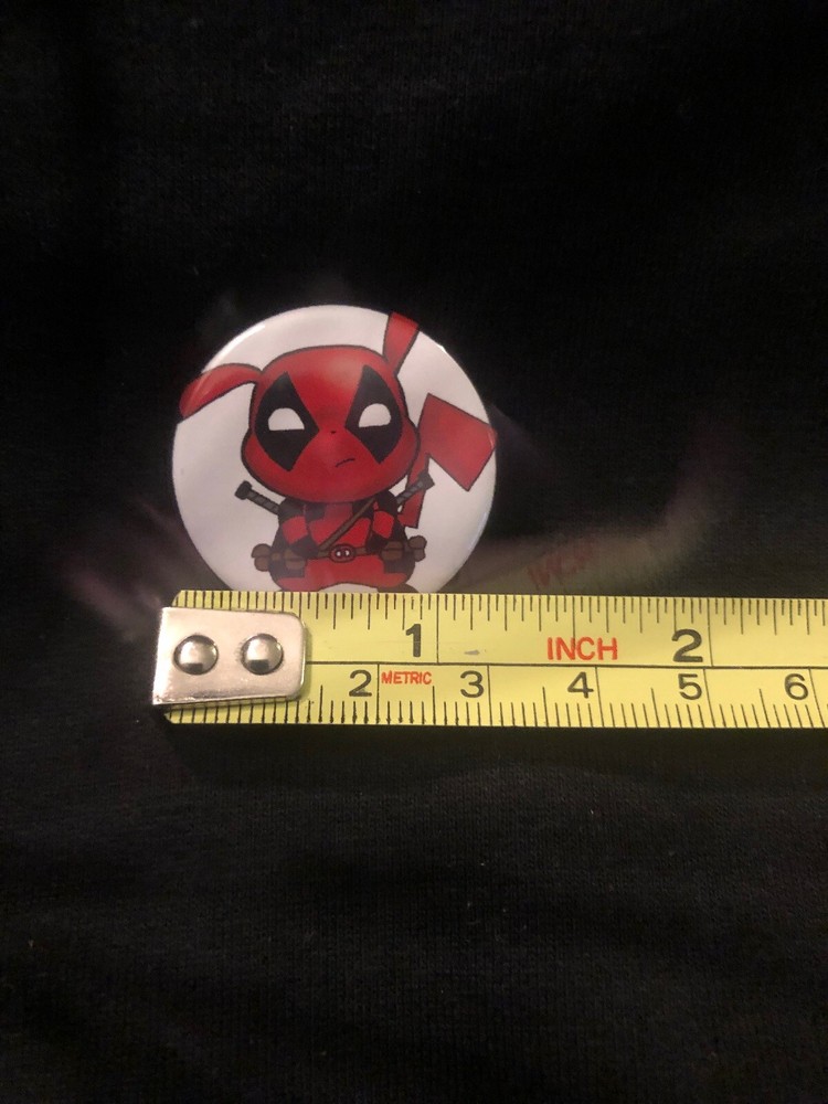Pikachu Deadpool Button (1inch 3/4) (B2)