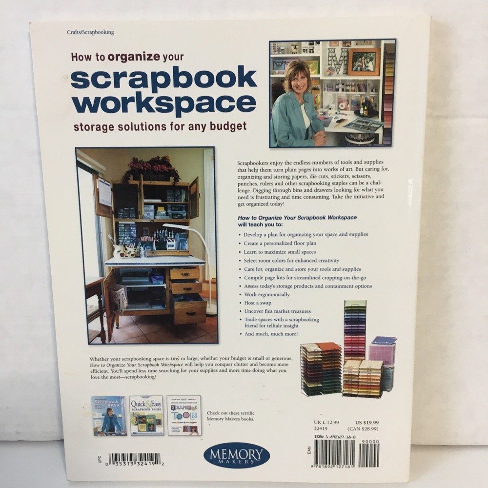 Memory Makers How To Organize Your Scrapbook Workspace