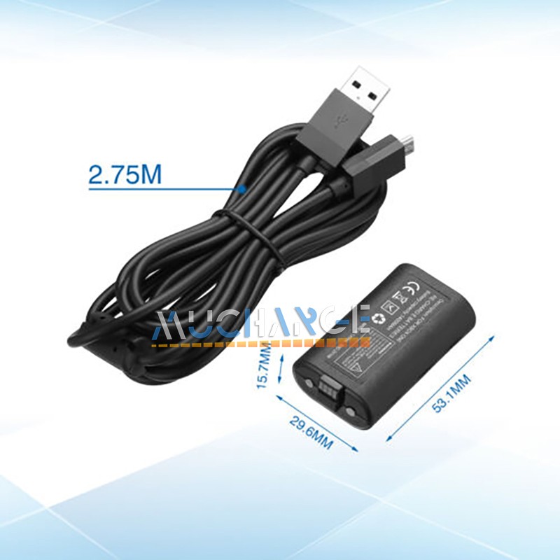 For Microsoft Xbox Play Controller & Charge Wireless Rechargeable USB Cable kits