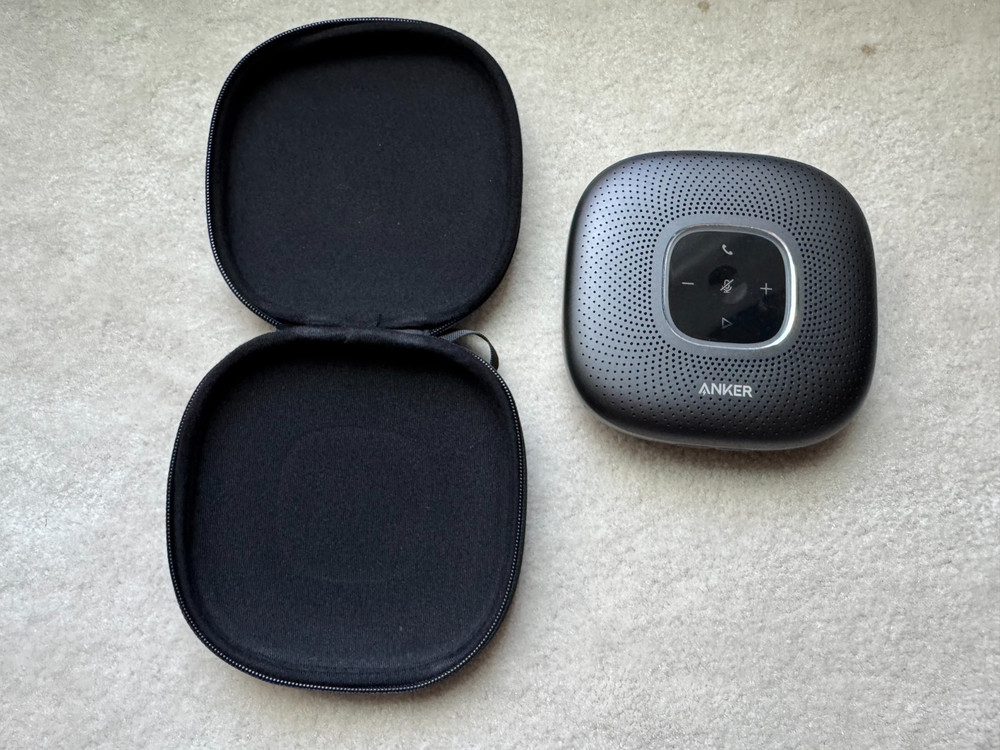 Anker PowerConf Portable Bluetooth Conference Speakerphone with Case