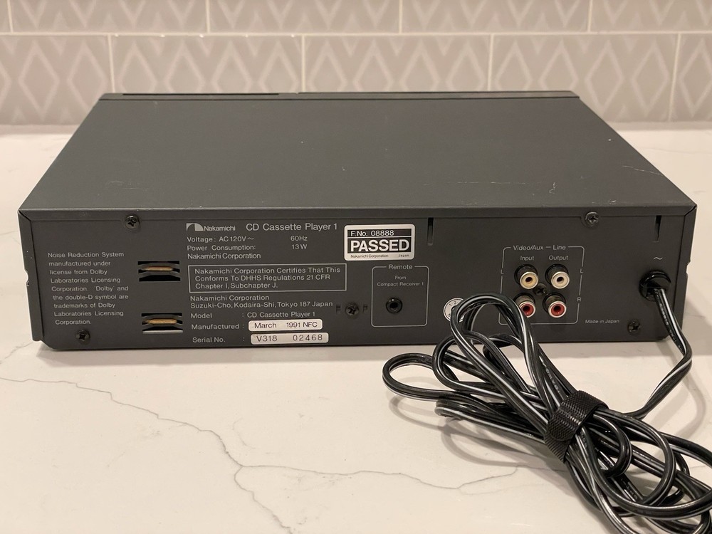Nakamichi CD Cassette Player 1 VTG *SEE DESCRIPTION*