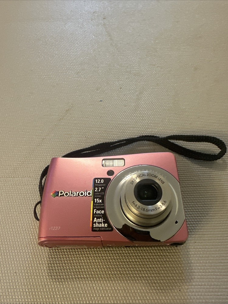 Polaroid i1237 Digital Camera PINK For Parts