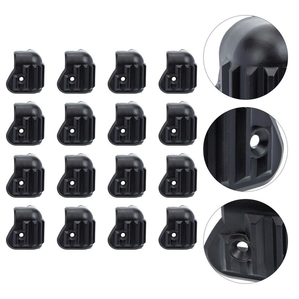 Black Wrap Speaker Corner Protectors 16Pcs Anti-collision Set
