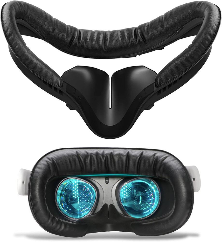 Compatible with Oculus Quest 2 Face Bracket Replacement,Vr PU Leather Face Pad P