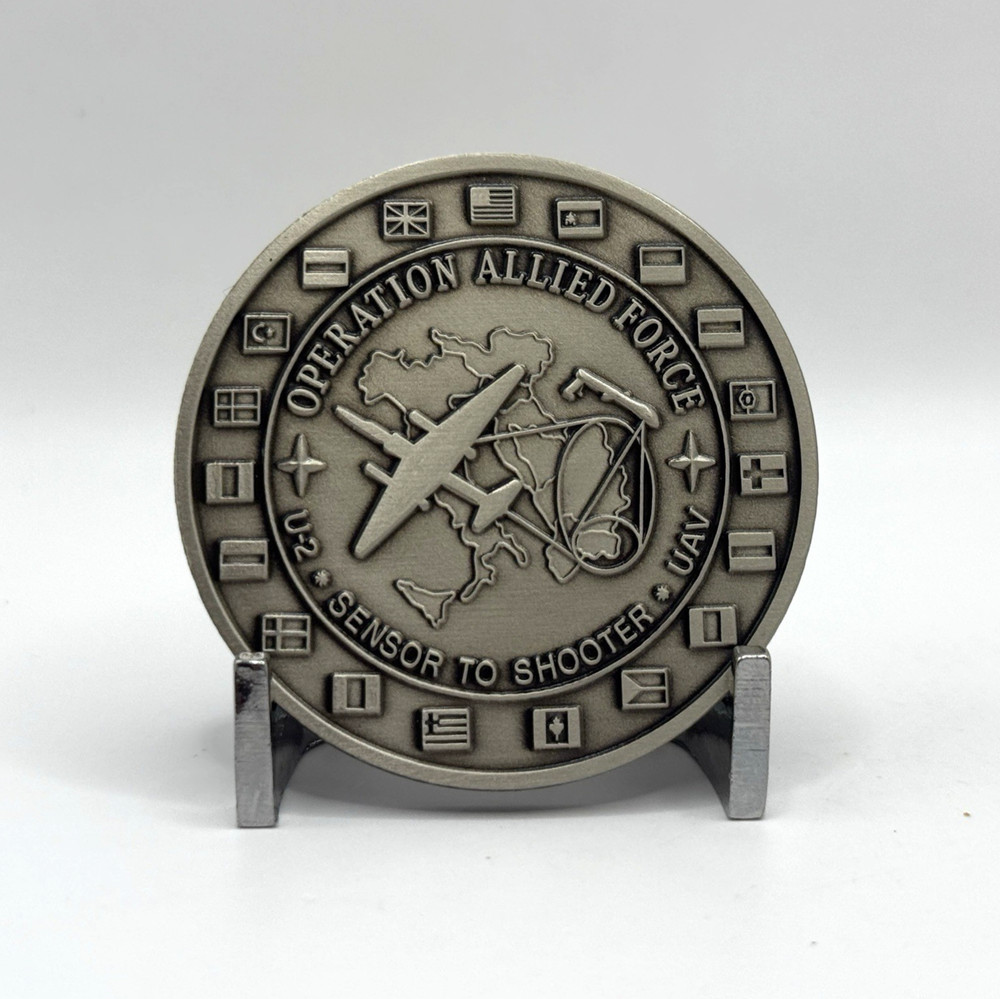 CHALLENGE COIN - Operation Allied Force Distributed Common Ground System U-2 UAV