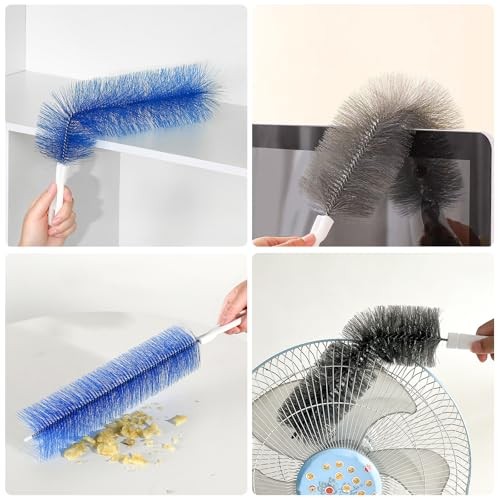 Pcs Cobweb Duster, Bendable Fan Duster, Plastic Fan Cleaner 2 2
