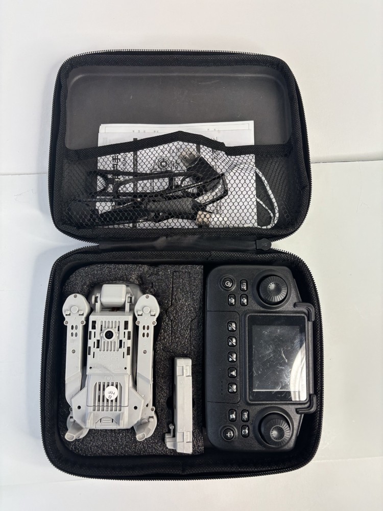E88 Screen Foldable Drone With Controller Camera Case Ready To Fly! Gray