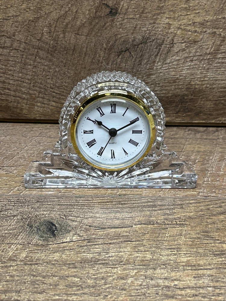 Lead Crystal Glass Clock