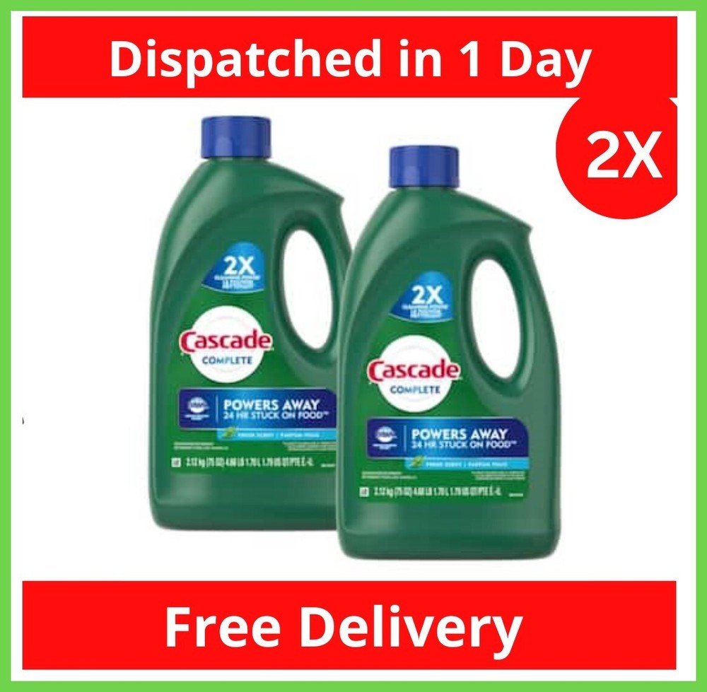 Cascade Complete 75 oz. Fresh Scent Dishwasher Gel Detergent with Dawn (2-Pack)