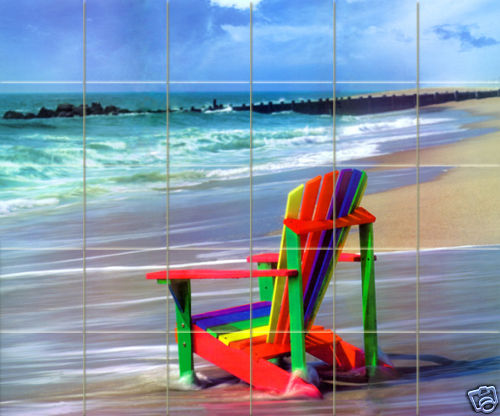 Art Mural Ceramic Beach Sea Backsplash Bath Tile #167