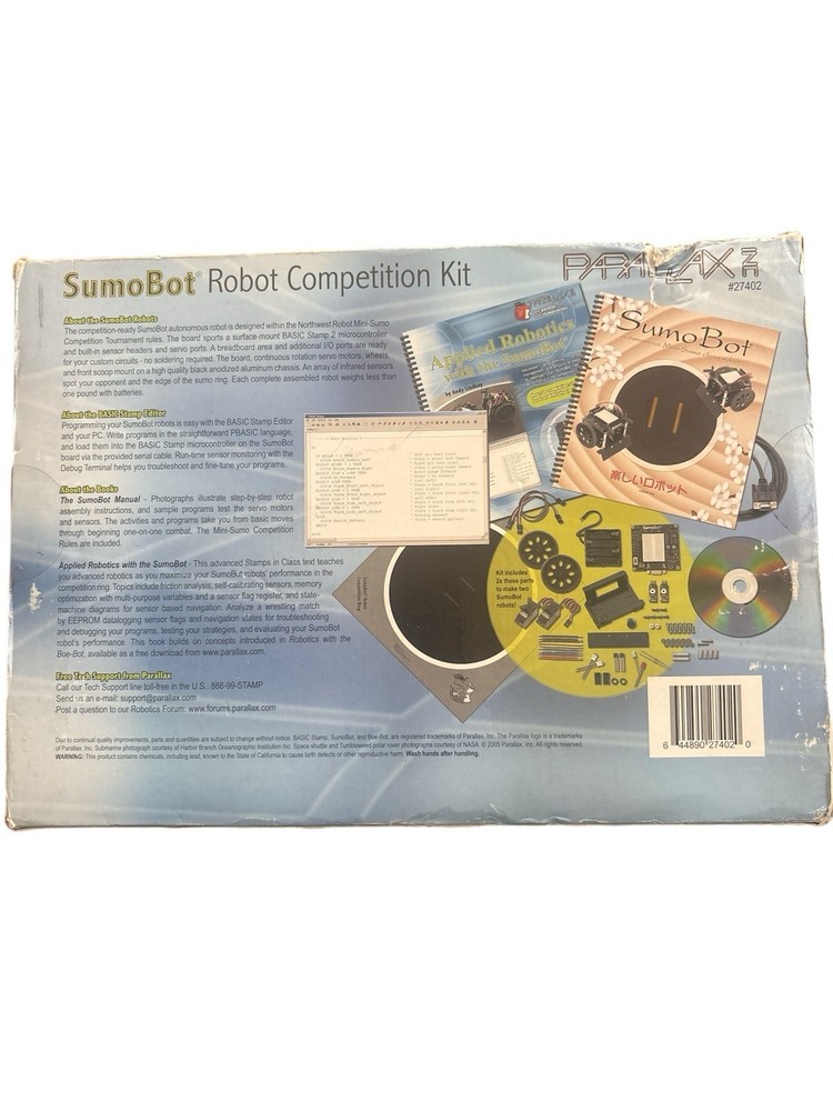PARALLAX INC 27402 SumoBot Robot Competition Kit