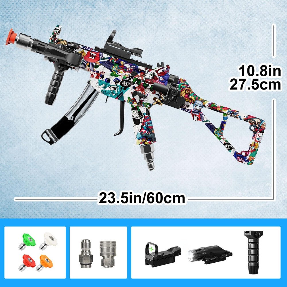 Swivel Pressure Washer Gun 3600 PSI – Easy Pull Trigger Handle with 3/8" Quic...