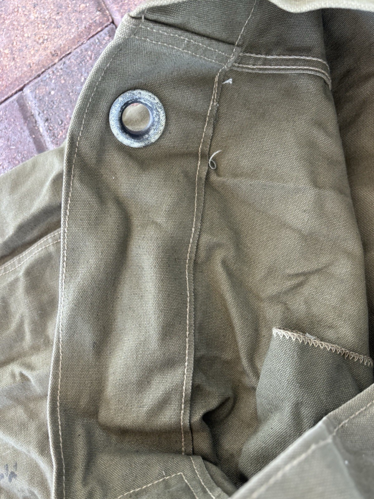 ORIGINAL WWII US ARMY INFANTRY SOLDIER GI DUFFLE BAG- TWEEDIE, 1944