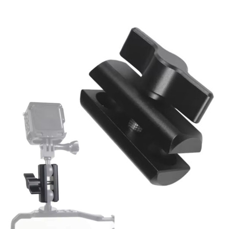 Adjustable Double Socket Arm For 17mm Ballhead Camera Mounts Clamp