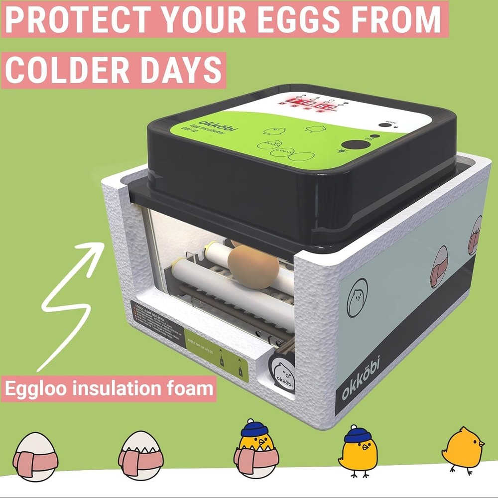 Egg Incubator 36 Eggs Automatic Turner Stable Temperature Humidity Control