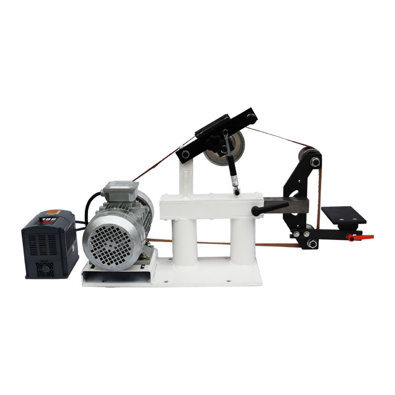 Stepless Speed 72" Sand Belt Machine 110V 2hp Frequency Conversion w/Base Polish