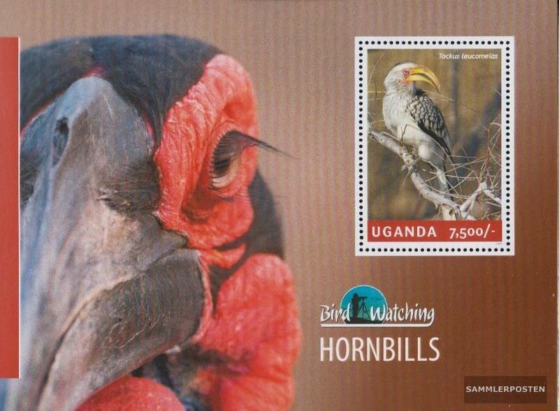 uganda Block453 MNH 2014 Hornvögel