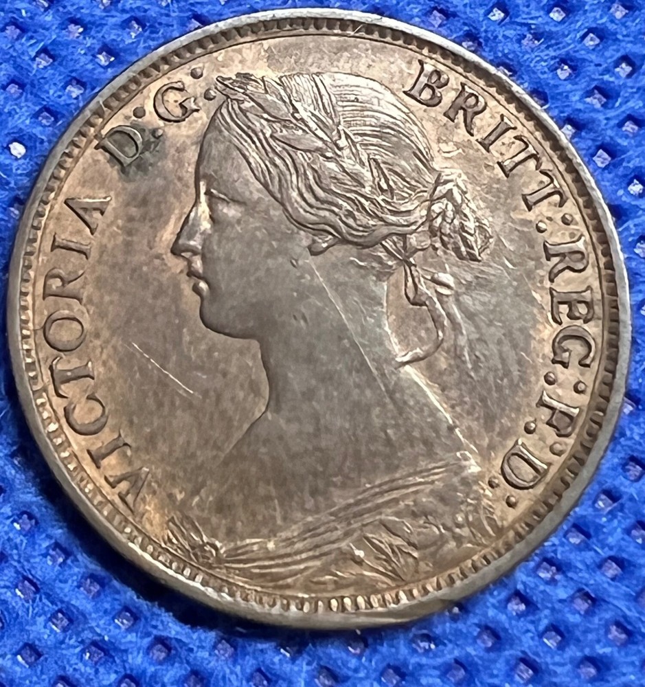 1864 Nova Scotia Half Cent with trace luster #973