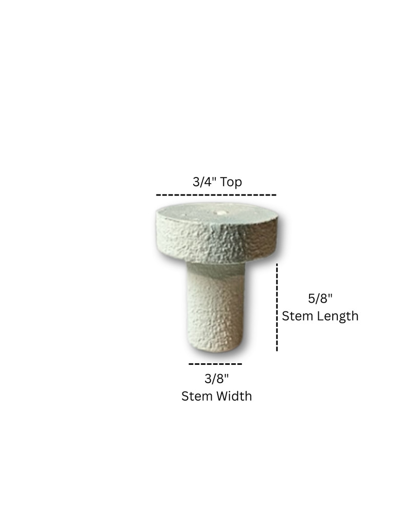 Ceramic Coral Frag Plugs, 20 pack, 3/4" - White