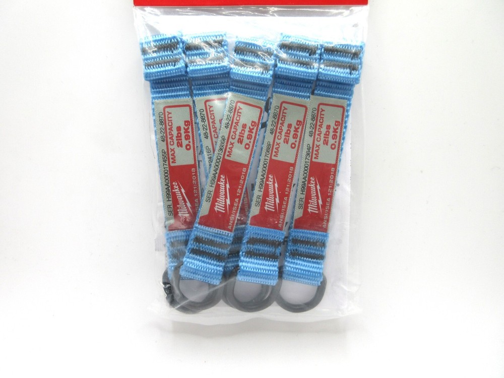 Milwaukee Tool 48-22-8870 5 Pc. 2 Lb. D-Ring Web Attachment