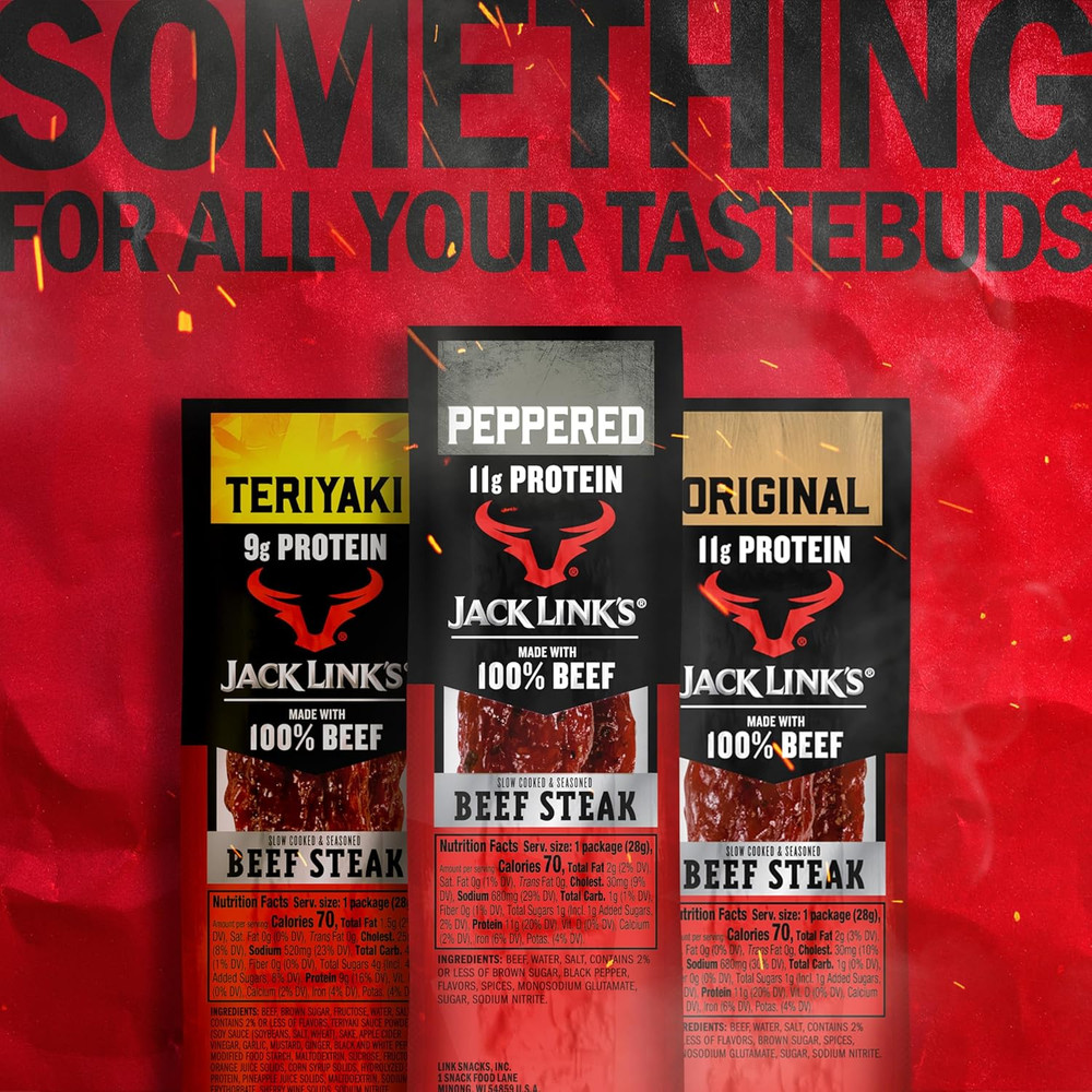 Jack Link’S Premium Cuts Beef Steak, Peppered, 12 Count, 1 Oz Strips – Great Pr