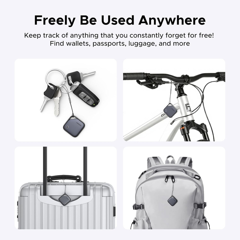 UGREEN FineTrack Air Tracker Tags (iOS Only) 4 Pack, 2-Year Replaceable...
