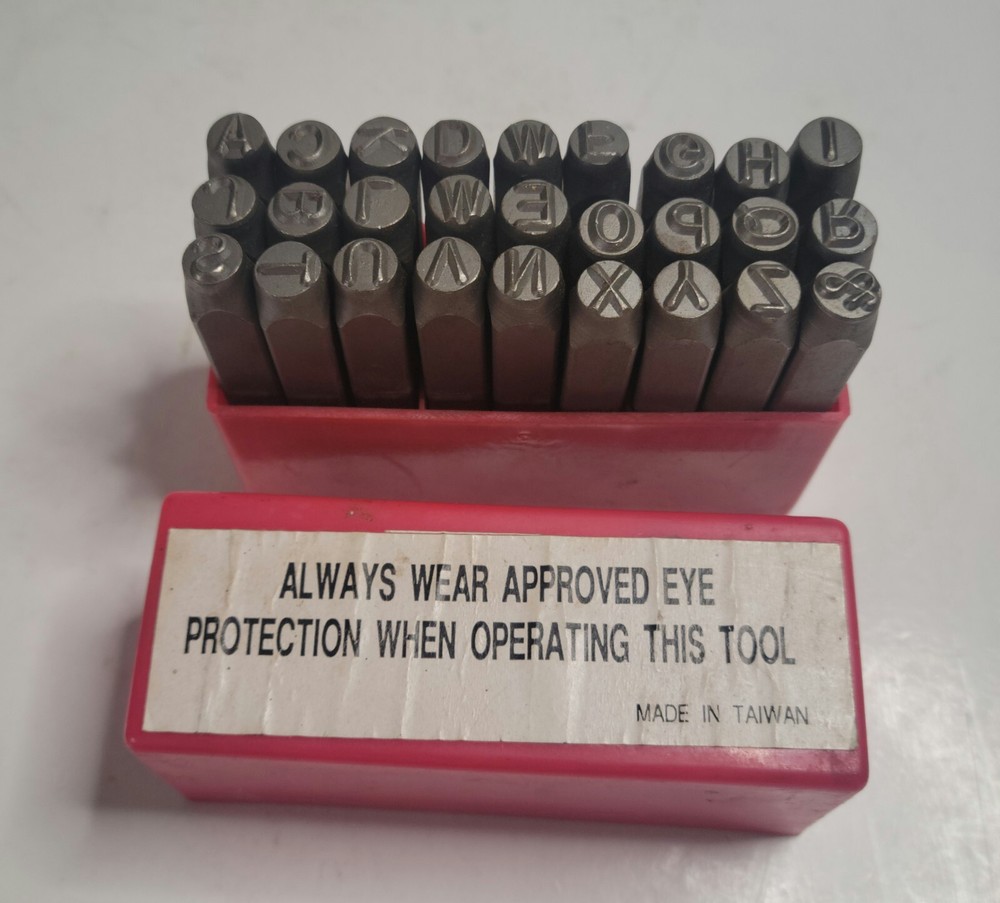 Metal Stamp Set Full Upper Case Alphabet Plus "&" 1/8"